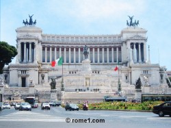 Vue panoramique sur Rome depuis le Vittoriano