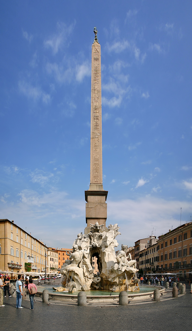 La fontaine des 4 fleuves, piazza Navona