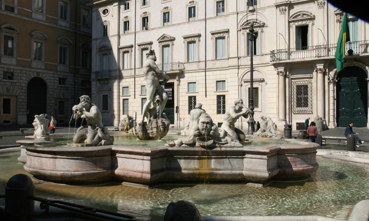 Fontaine du Maure place Navona à Rome
