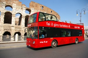 Bus touristiques à Rome