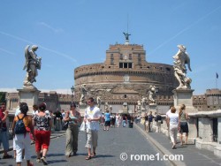 Vue panoramique sur Rome depuis le Château Saint Ange à Rome