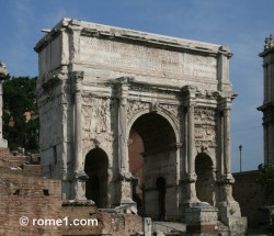 arc de septime sévère dans le forum romain