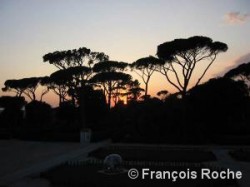 parc du Pincio à Rome