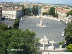 place del popolo à Rome