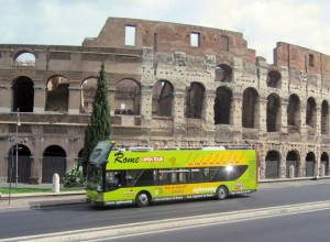 Bus touristiques à Rome