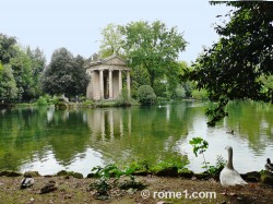 Le parc de la villa Borghese