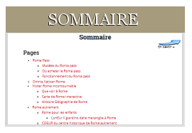 Sommaire du site rome1.com